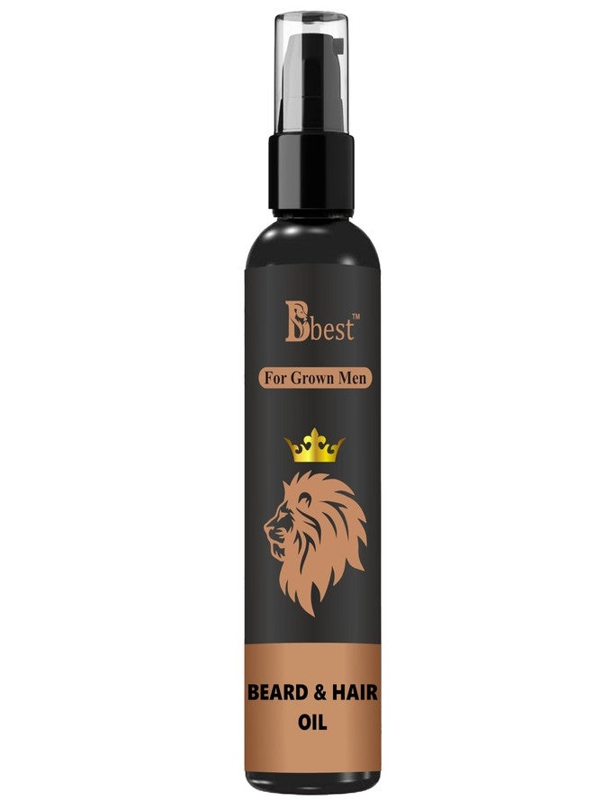 BBest Beard and Hair growth oil for men 100 ml | Natural hair oil for Thicker & Longer Beard | Beard Oil for uneven, patchy & Fast Beard Growth - Image 1